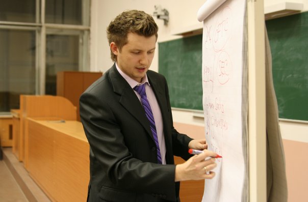 Вячеслав Буньков на лекции PFL